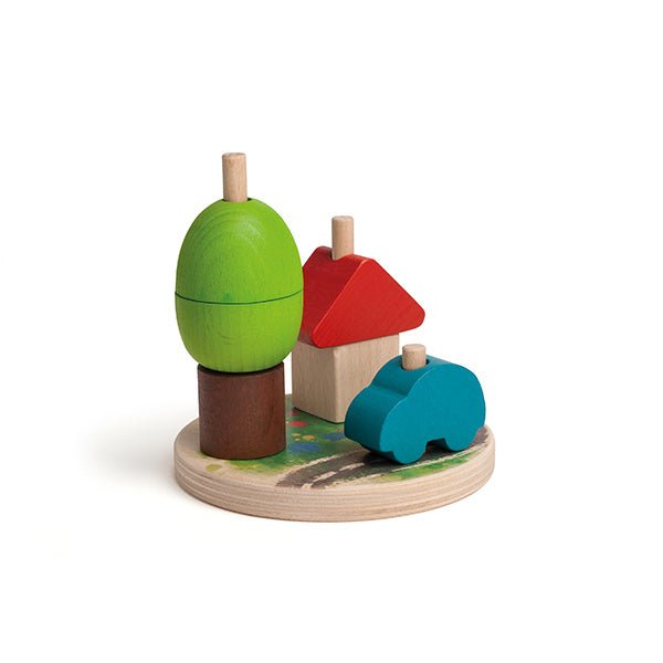 Erzi Wooden Stacking Board City