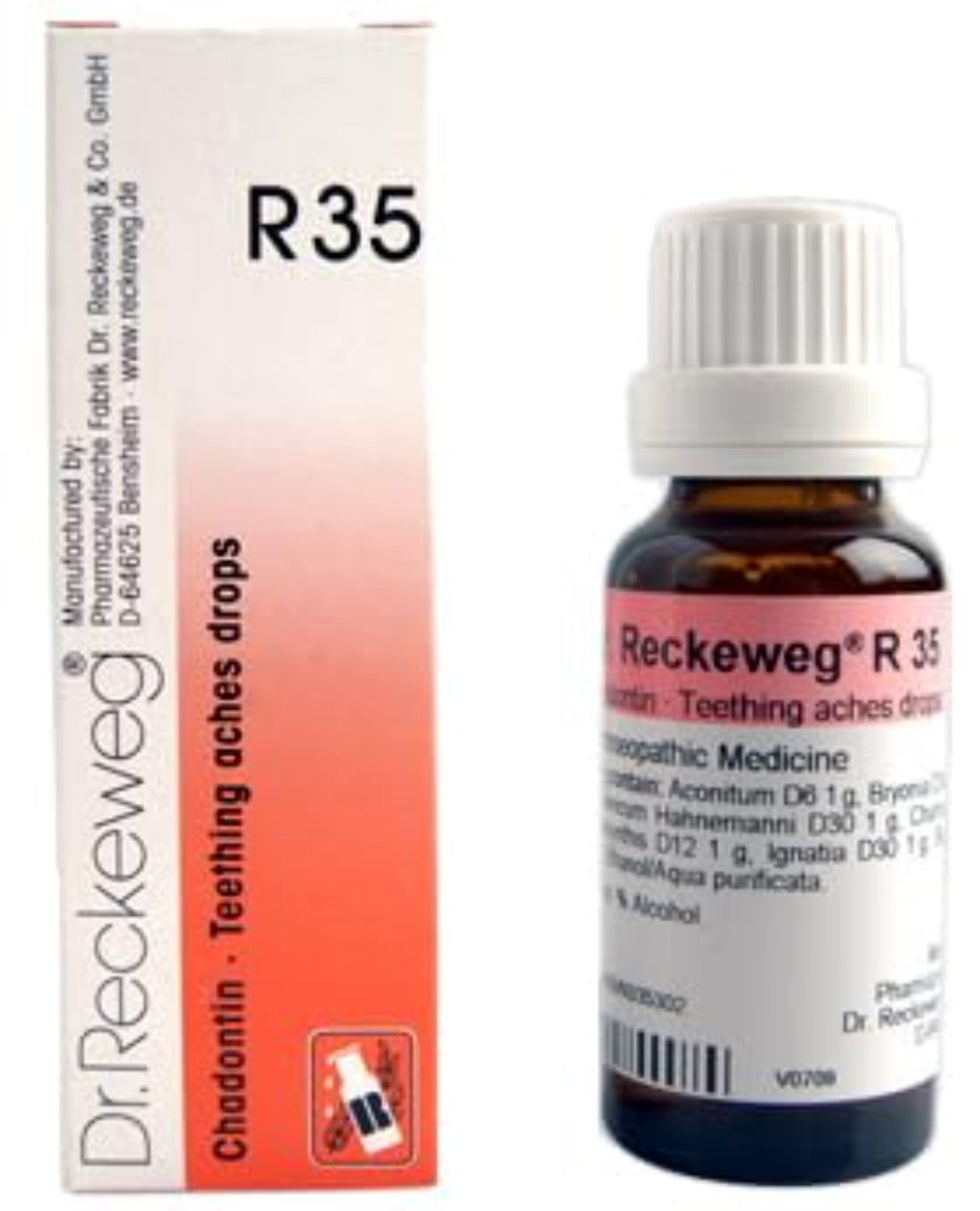 Dr Reckeweg Homoeopathy R35 Teething Aches Drops 22 ml