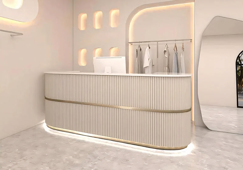 Curved Reception Front Desk