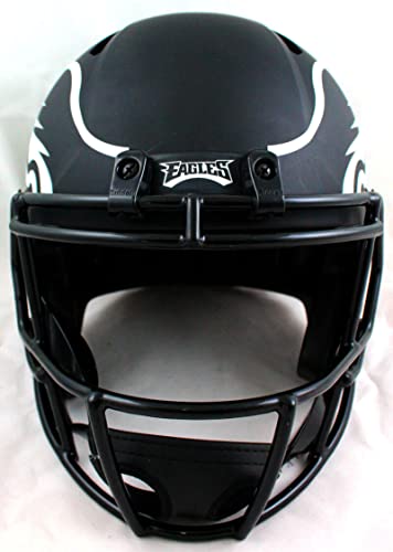 McNabb,Cunningham Autographed Philadelphia Eagles F/S Eclipse Speed Helmet-Beckett W Hologram Silver