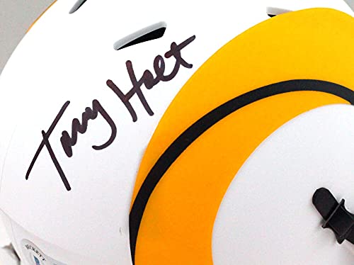 Torry Holt Autographed St. Louis Rams Lunar Speed Mini Helmet- Beckett W Black