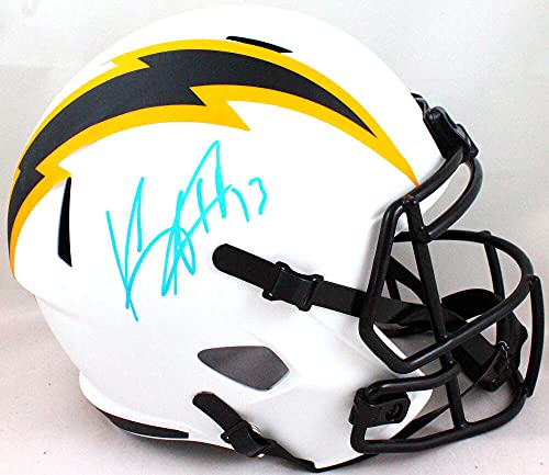 Keenan Allen Autographed LA Chargers Lunar Speed F/S Helmet-Beckett W Blue