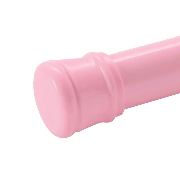 Pink Adjustable Tension Curtain Rod 41-76 inches