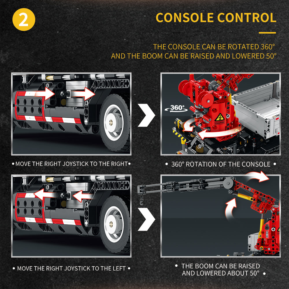 Reobrix 22011 Technic Truck Kit de Construction télécommandé, modèle de  Camion Multifonctionnel High-Tech, 2328 pièces Grande dépanneuse Lourde,  Blocs de Serrage motorisés pour Adultes et Enfants : : Jeux et  Jouets