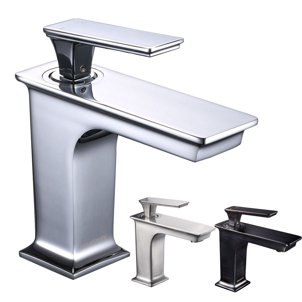 Aquaterior Bathroom Sink Faucet 1-Handle Cold & Hot, 6.7