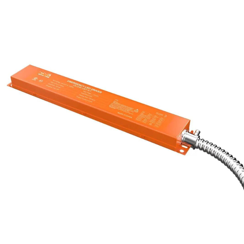 High Voltage 100-347V Linear LED High Bay with LED Emergency Backup - 25 Watt