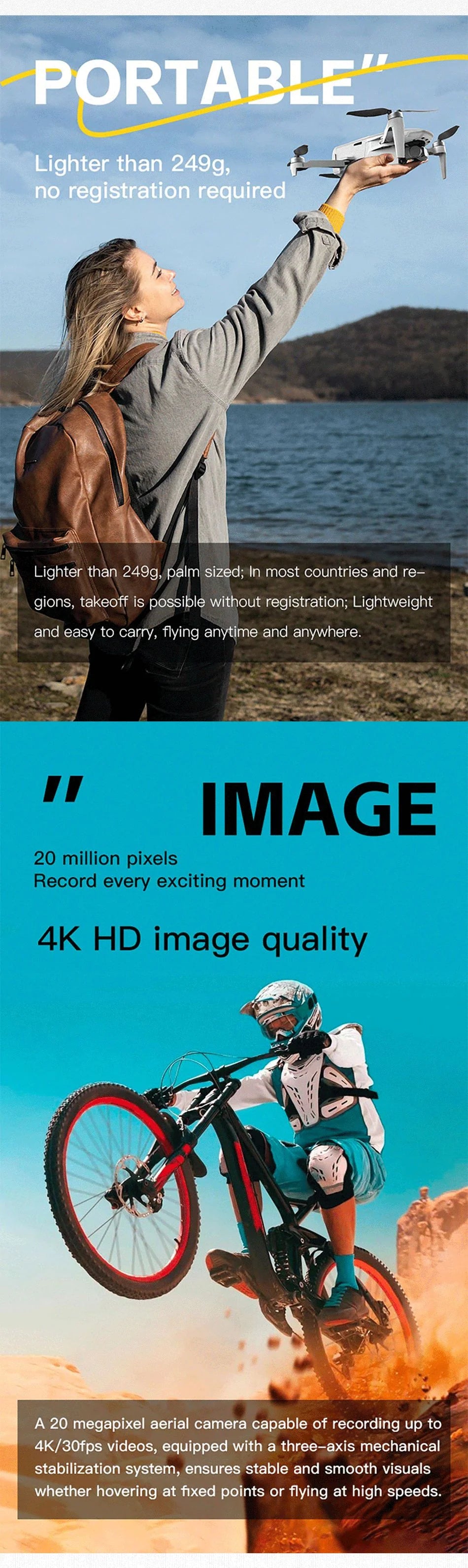 CFLY Faith Mini2 Upgraded version 4K Drone