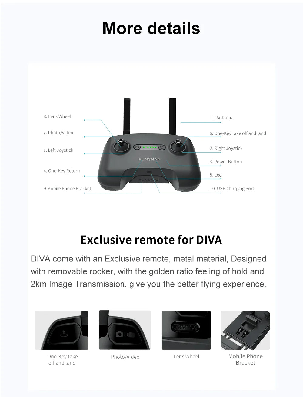 FUNSNAP DIVA 2 Drone