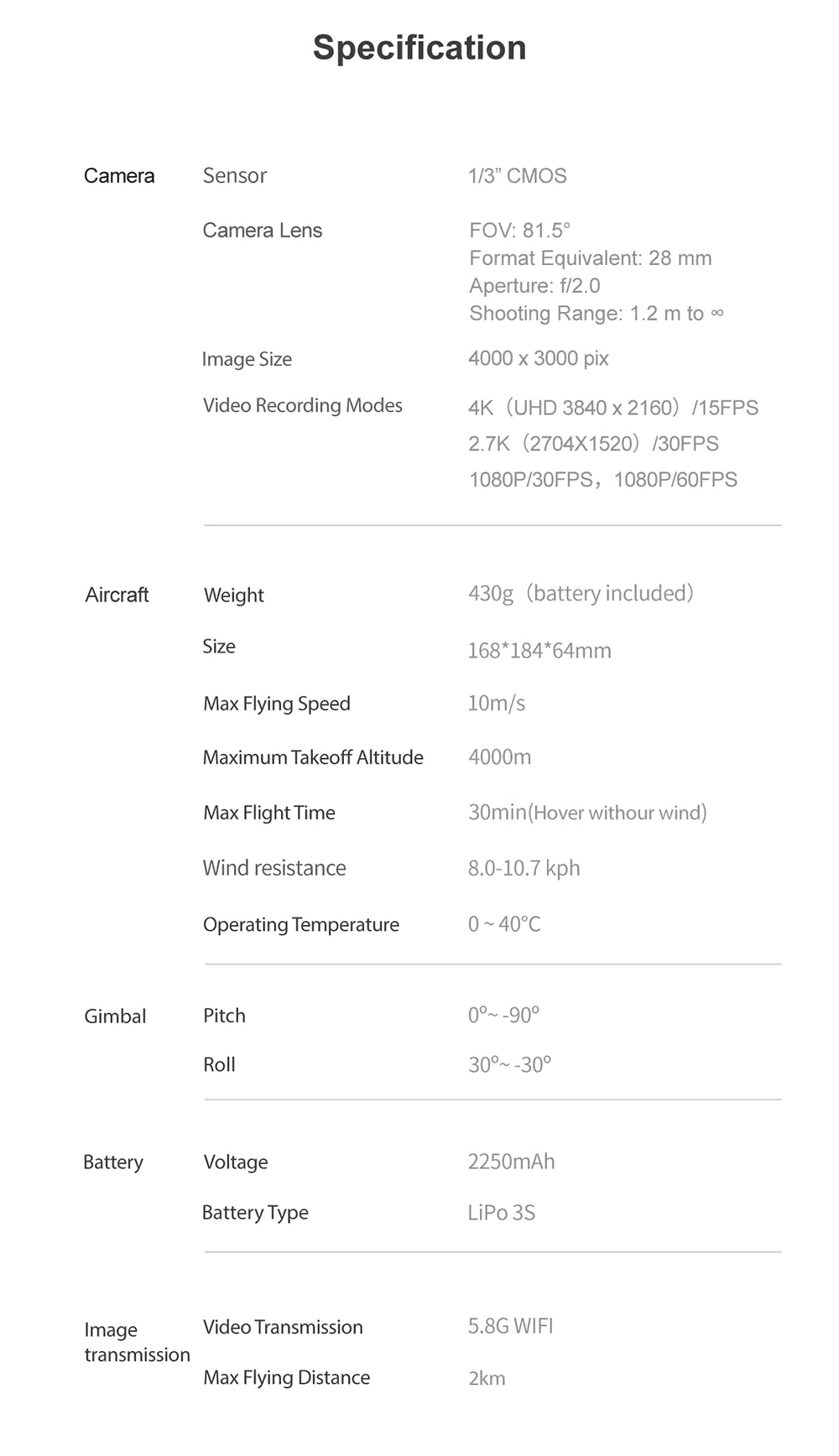 FUNSNAP DIVA 2 Drone