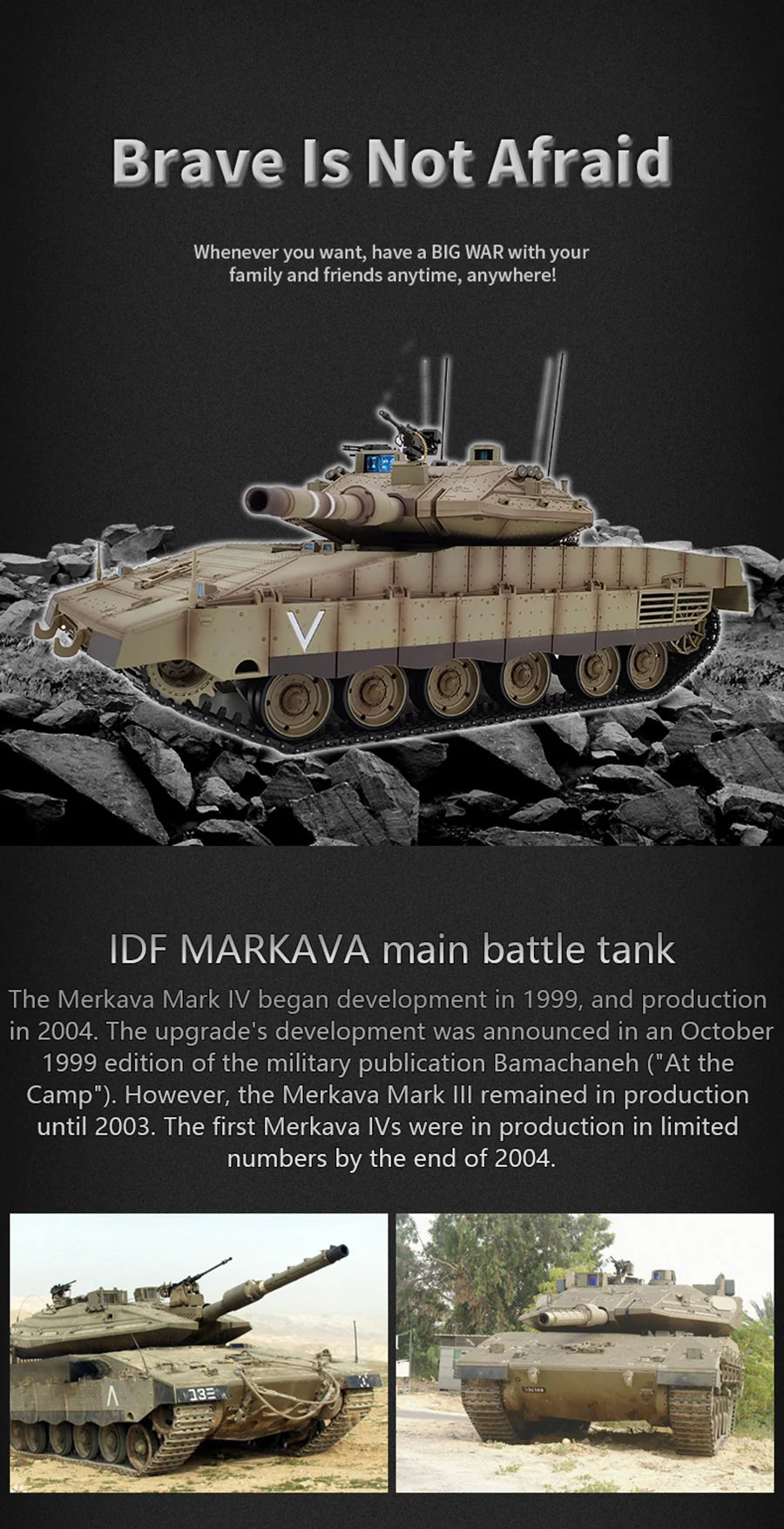 Heng Long Tank 3858 Merkava MK IV