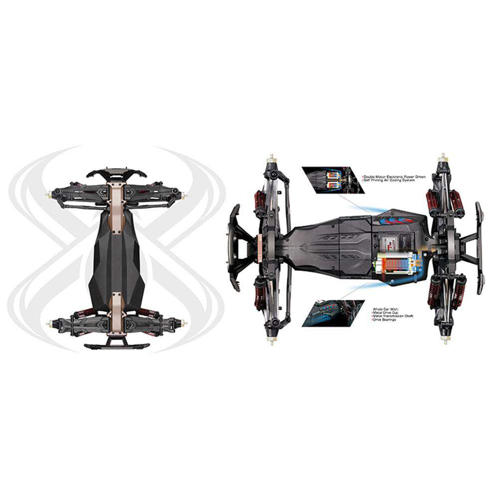 RC Truck 2.4G 1:10 racing high speed off-road vehicle professional RC Car