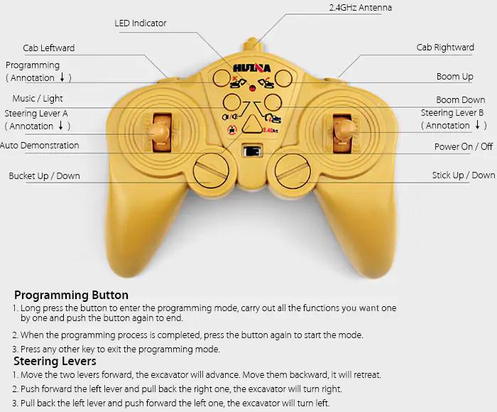 Huina 1550 RC Excavator