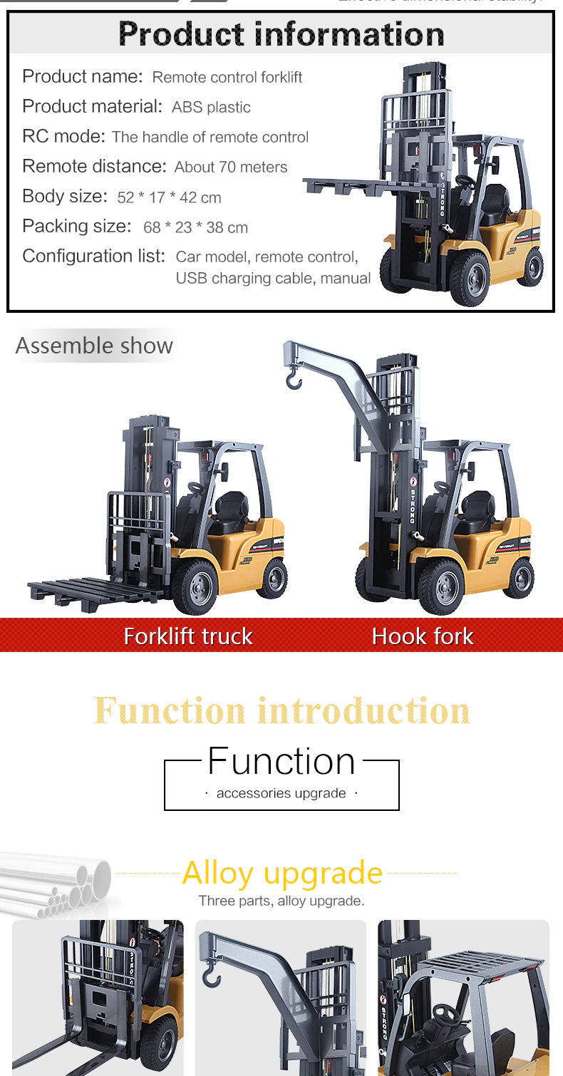 Huina 1577 Alloy Simulation Forklift Truck
