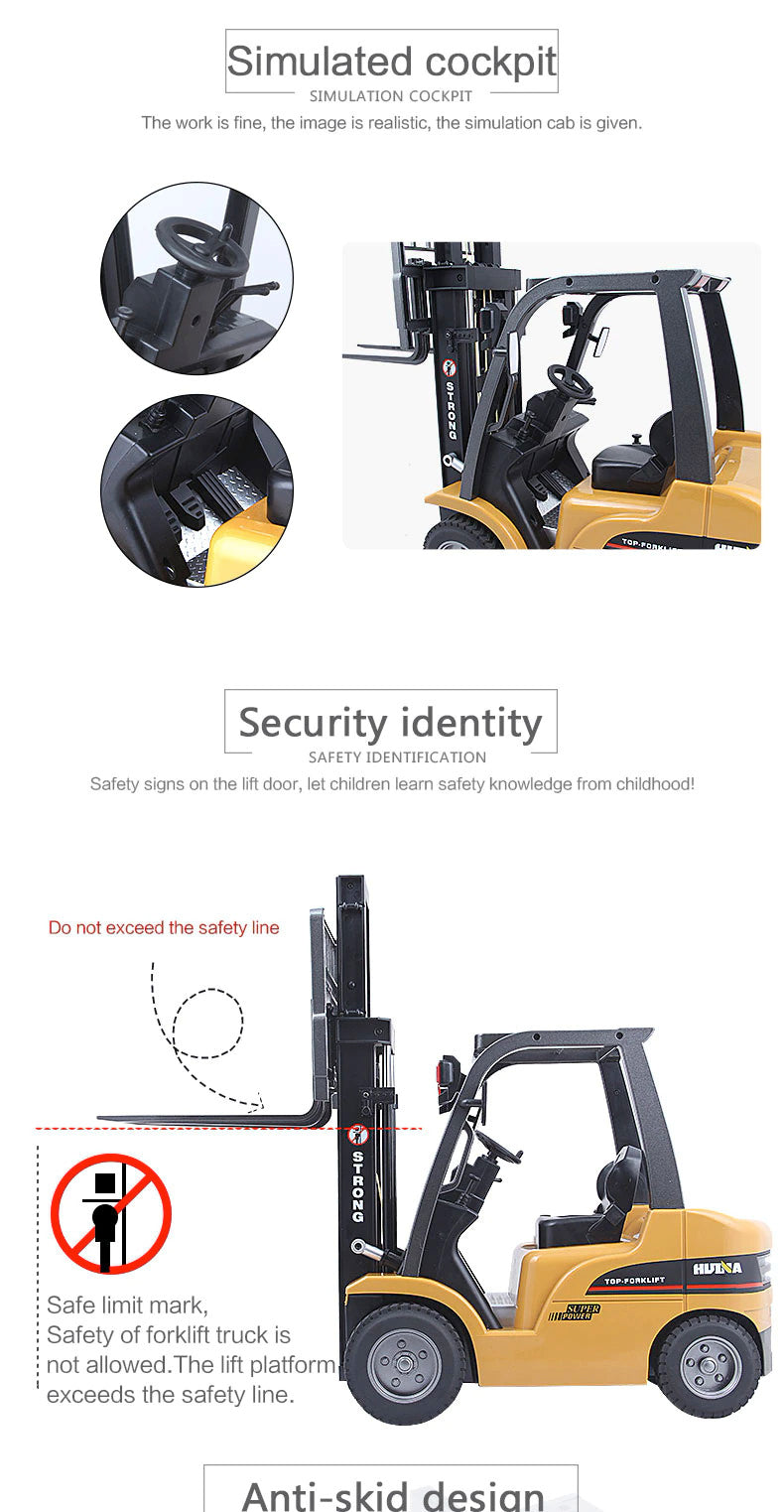 Huina 1577 Alloy Simulation Forklift Truck