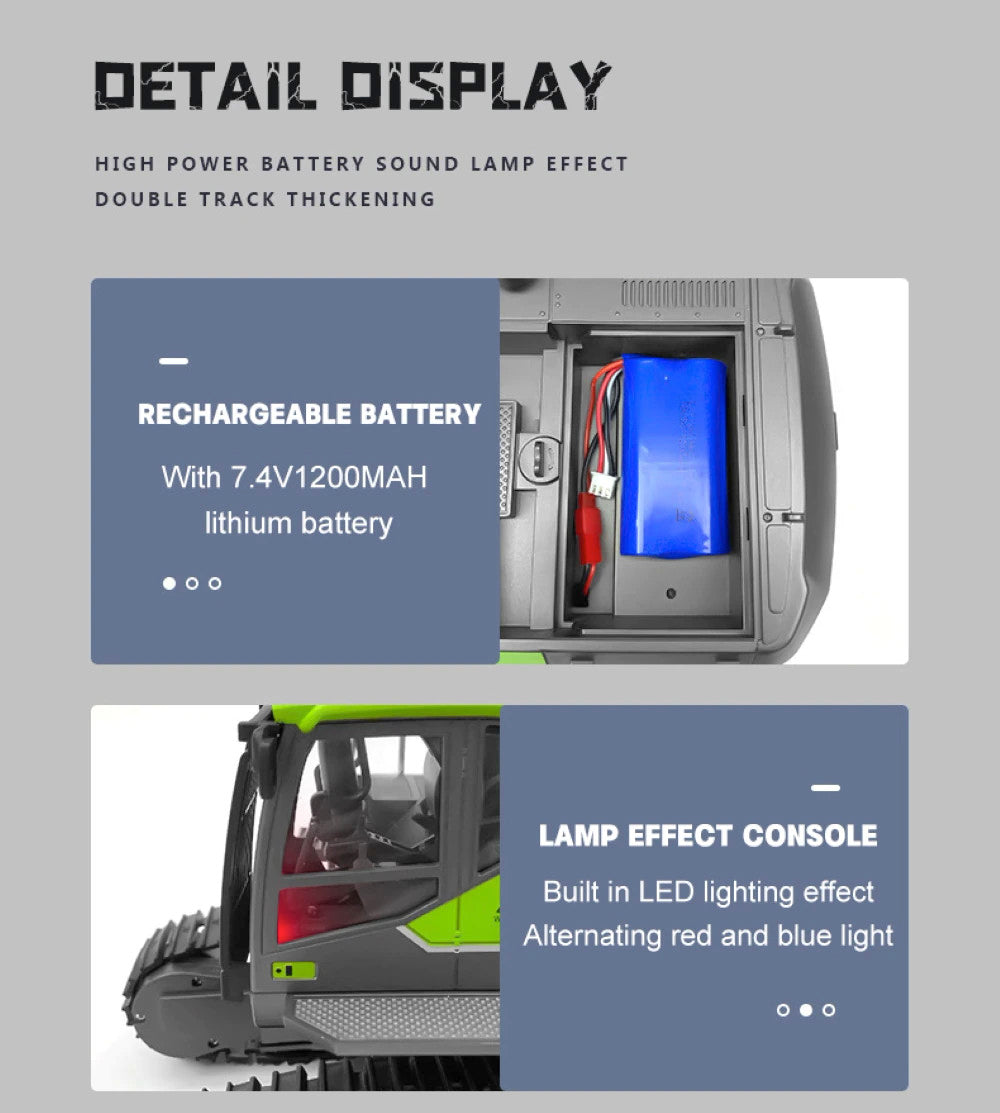 Huina 1593 Alloy Excavator
