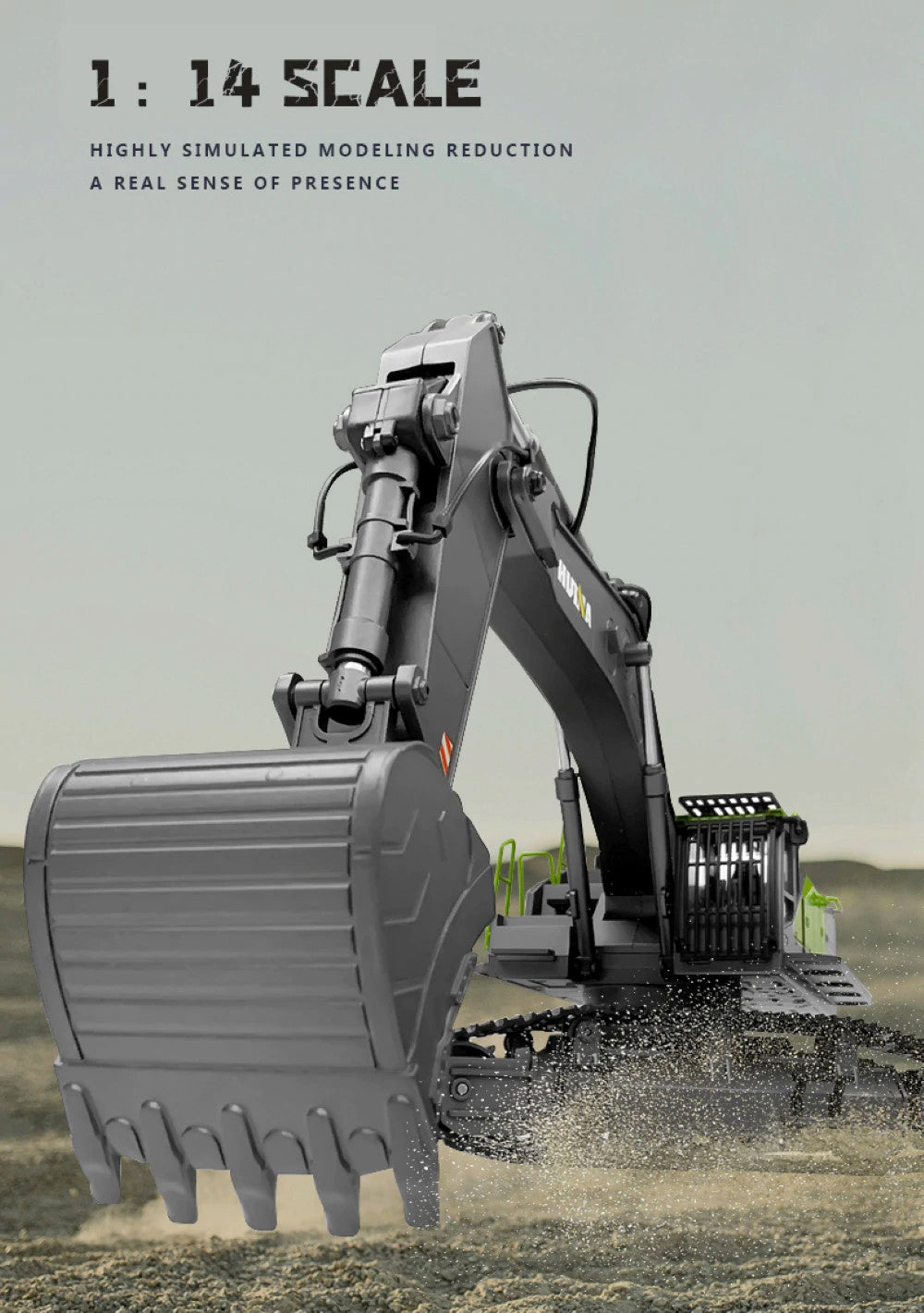 Huina 1593 Alloy Excavator