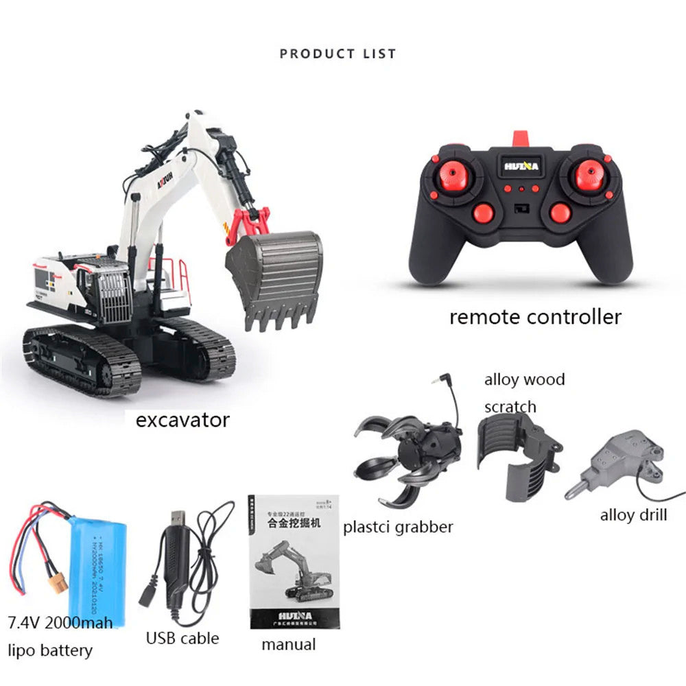 Huina 1594 Alloy Excavator