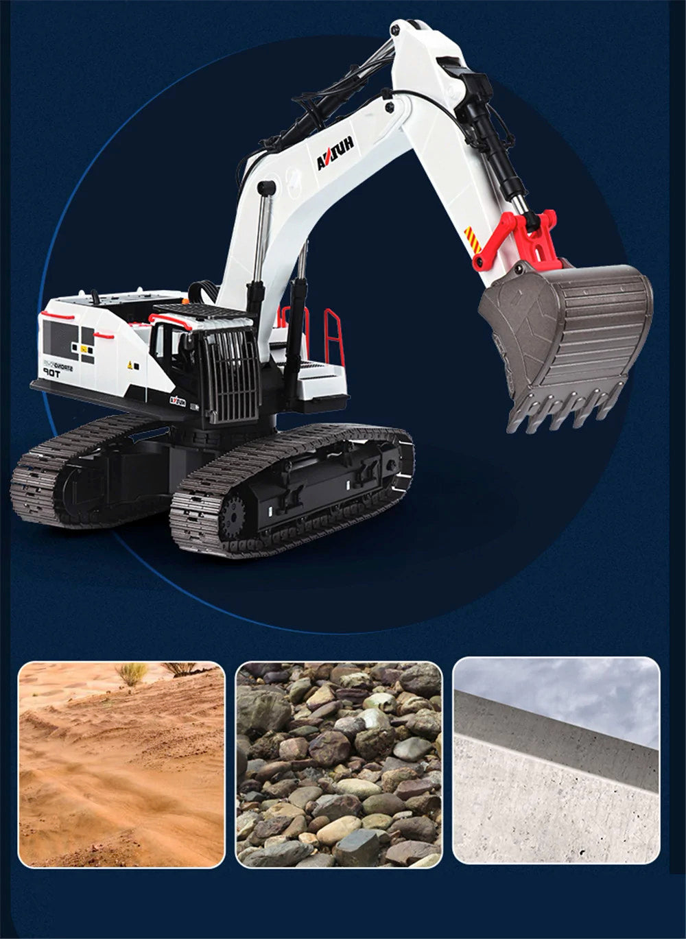 Huina 1594 Alloy Excavator