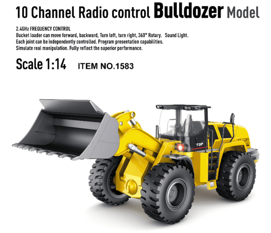 Huina 583 Alloy Bulldozer Excavator