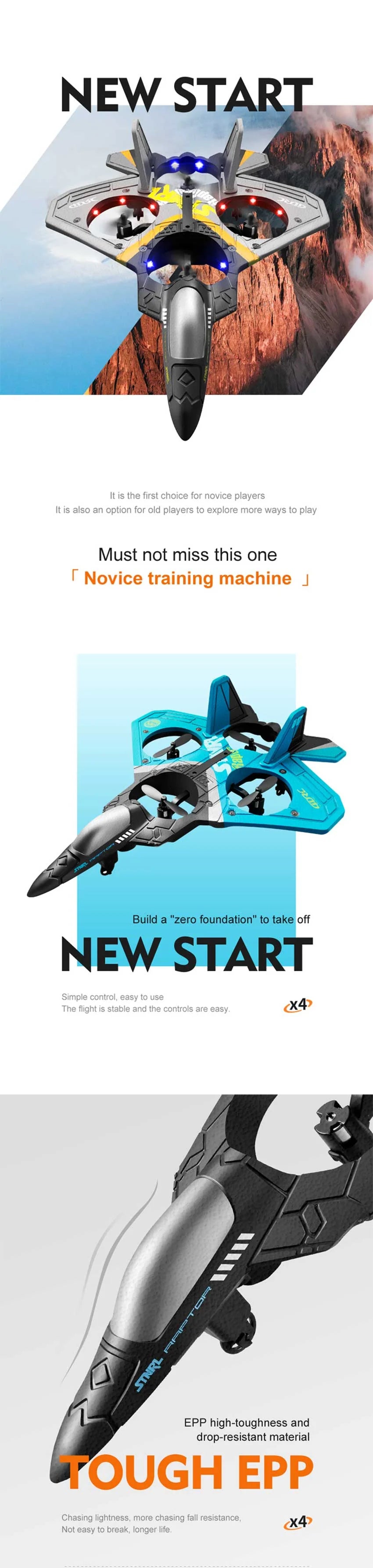 RC Plane V17 Gravity Sensing Aircraft Glider RC Helicopter