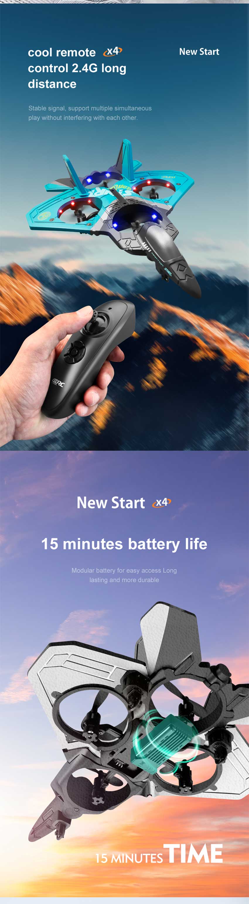 RC Plane V17 Gravity Sensing Aircraft Glider RC Helicopter