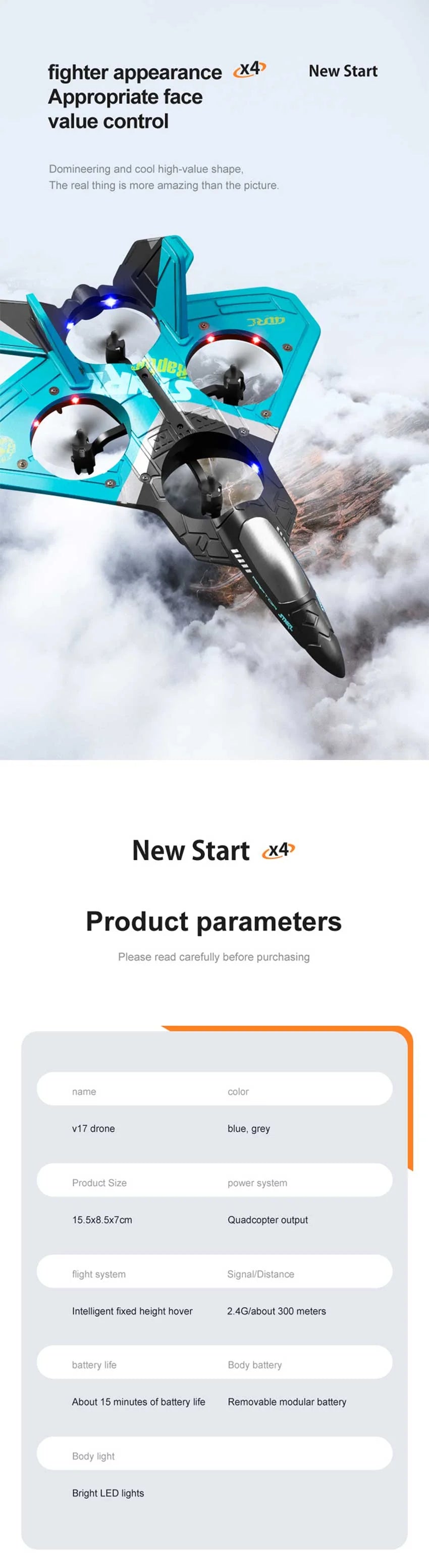 RC Plane V17 Gravity Sensing Aircraft Glider RC Helicopter