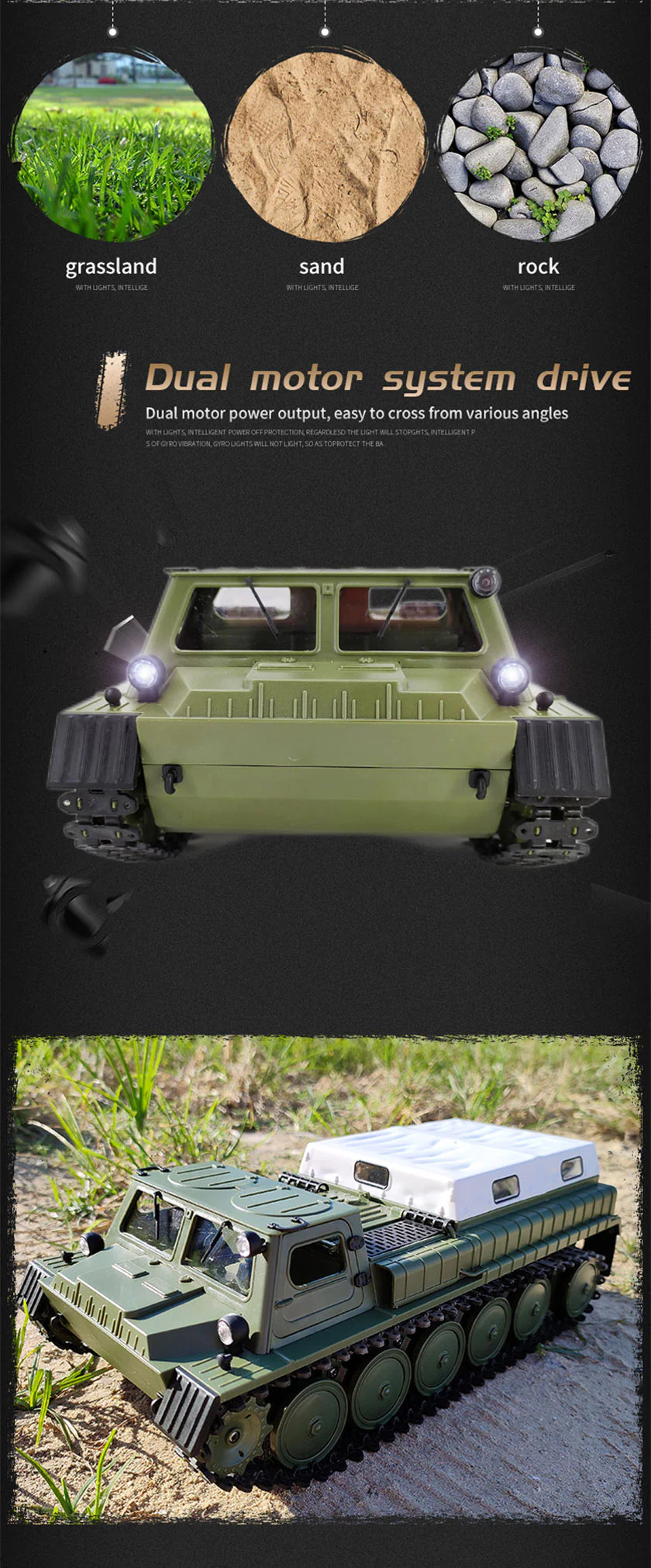 RC Tank Crawler Tracked RC Car