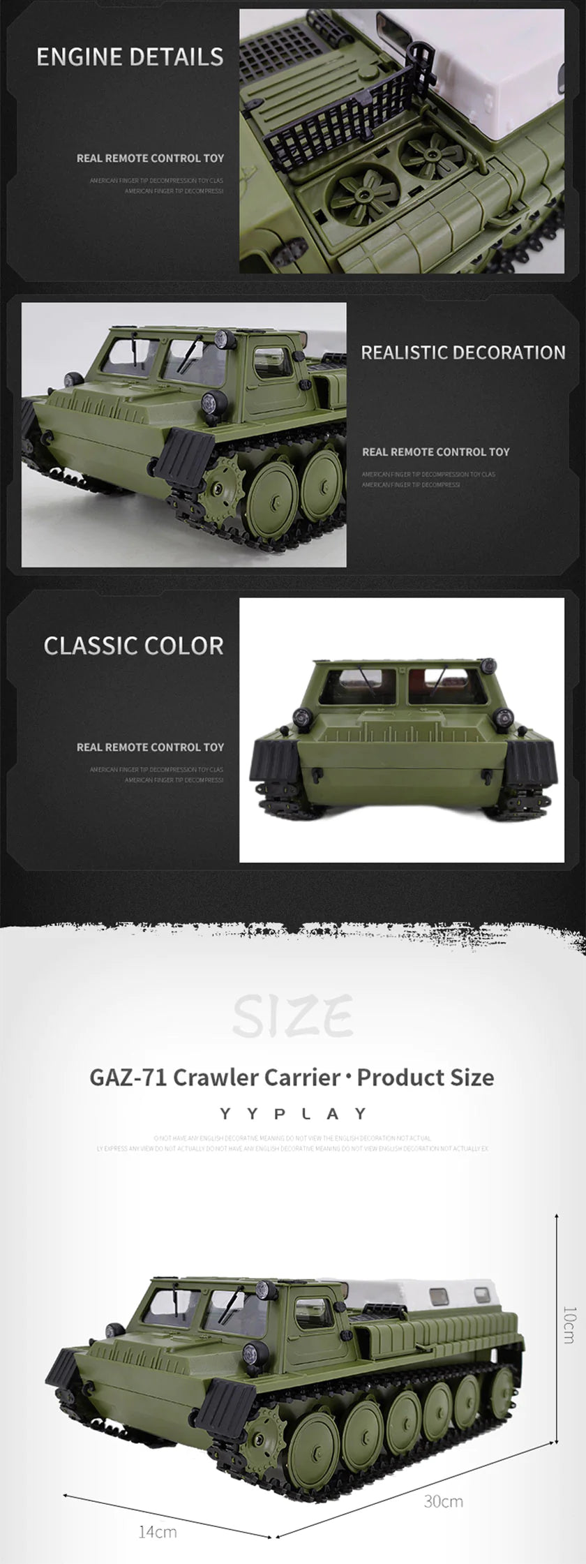 RC Tank Crawler Tracked RC Car