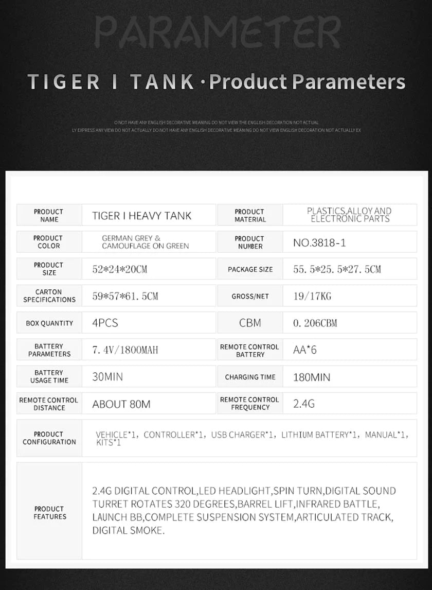 RC Tank Heng Long 3818-1