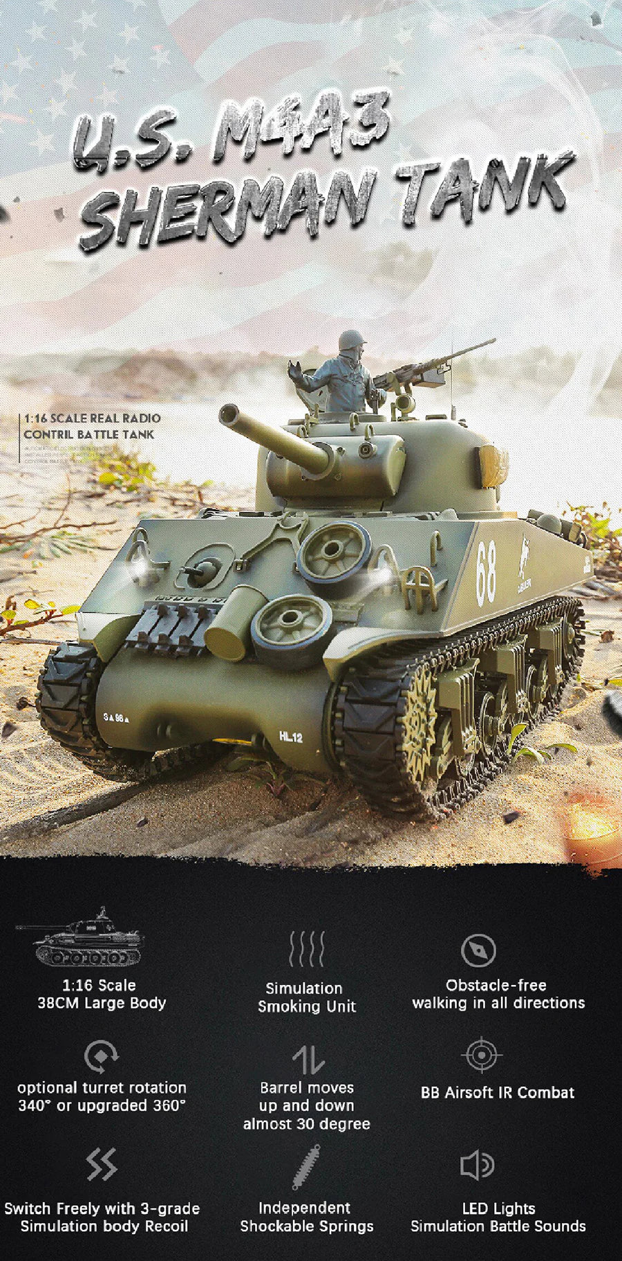 RC Tank Heng Long 3898-1