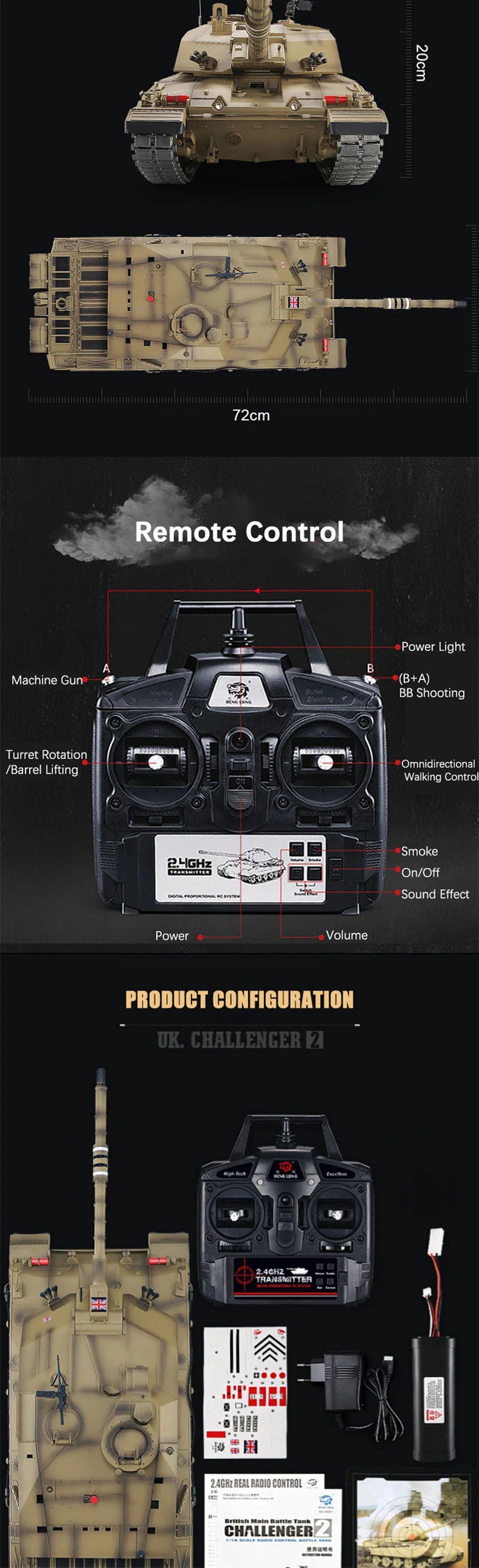 RC Tank Heng Long 3908-1