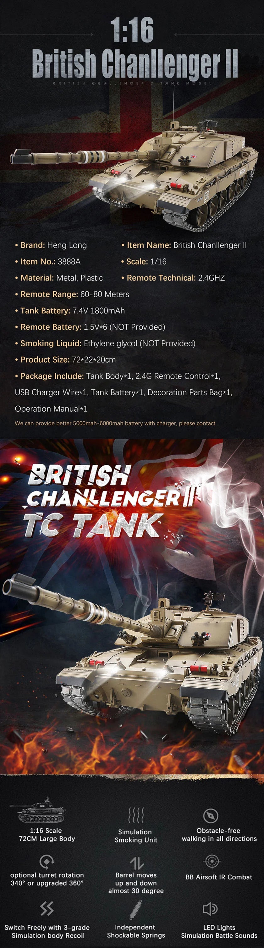 RC Tank Heng Long 3908-1