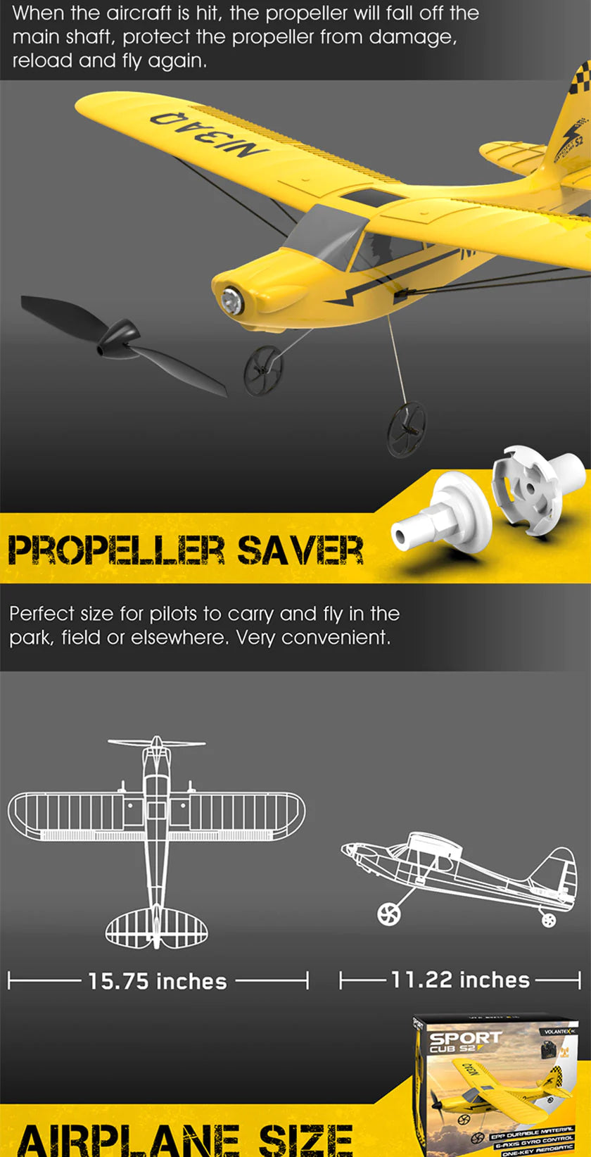 Volantex 761-14 UC3 S2 RC Plane