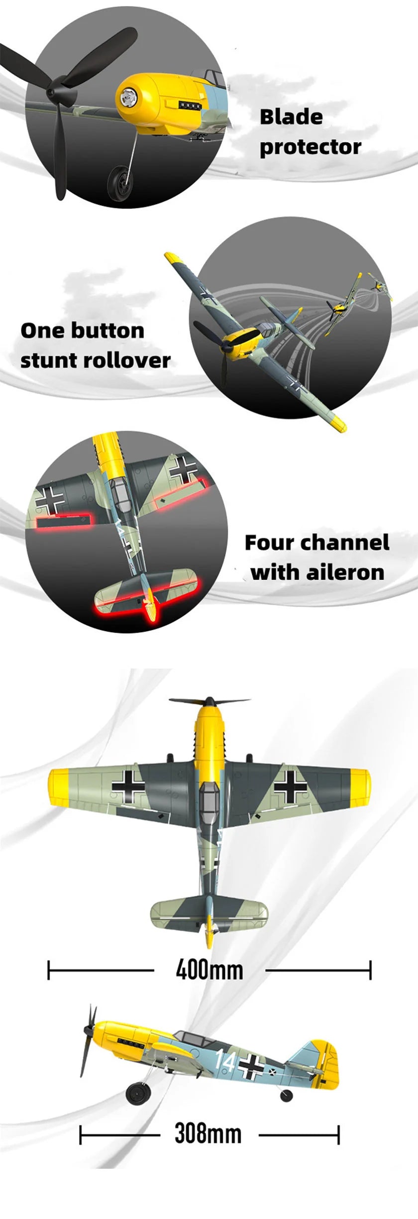 Volantex BF109 RC Plane