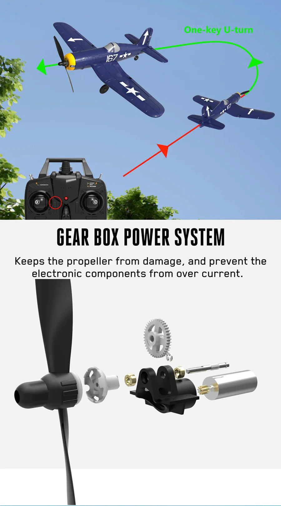 Volantex Mini F4U RC Plane