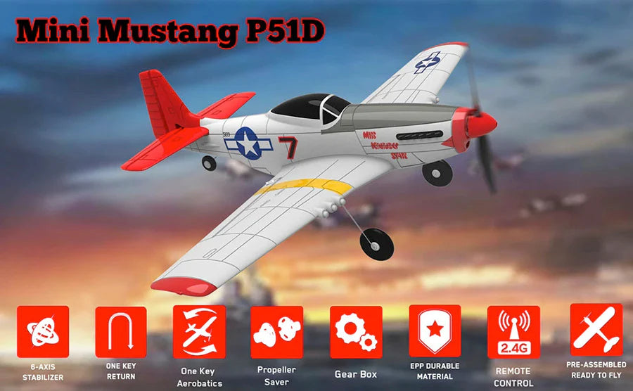 Volantex Mustang P-51D RC Plane
