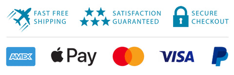 fast free shipping, satisfaction guaranteed, secure checkout