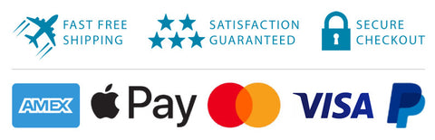 fast free shipping, satisfaction guaranteed, secure checkout