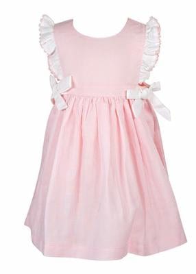 Lulu Bebe Bella Linen Ruffle Sleeve Dress with Side Bows