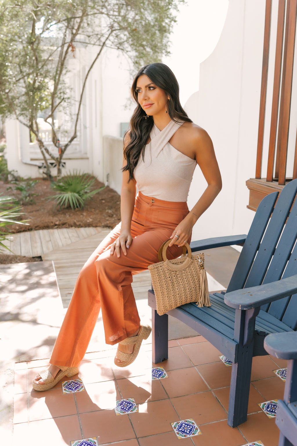 Clay High Waisted Linen Pants