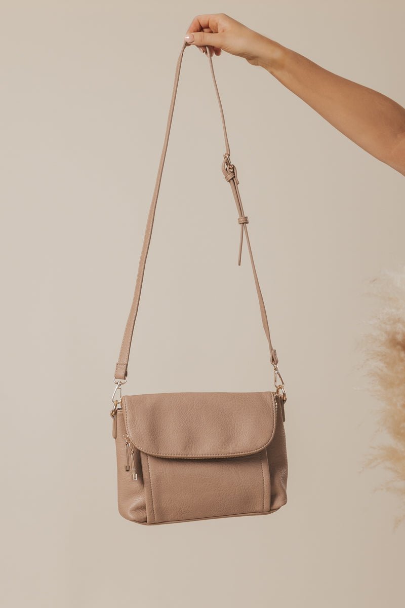 Natural Iris Vegan Leather Crossbody