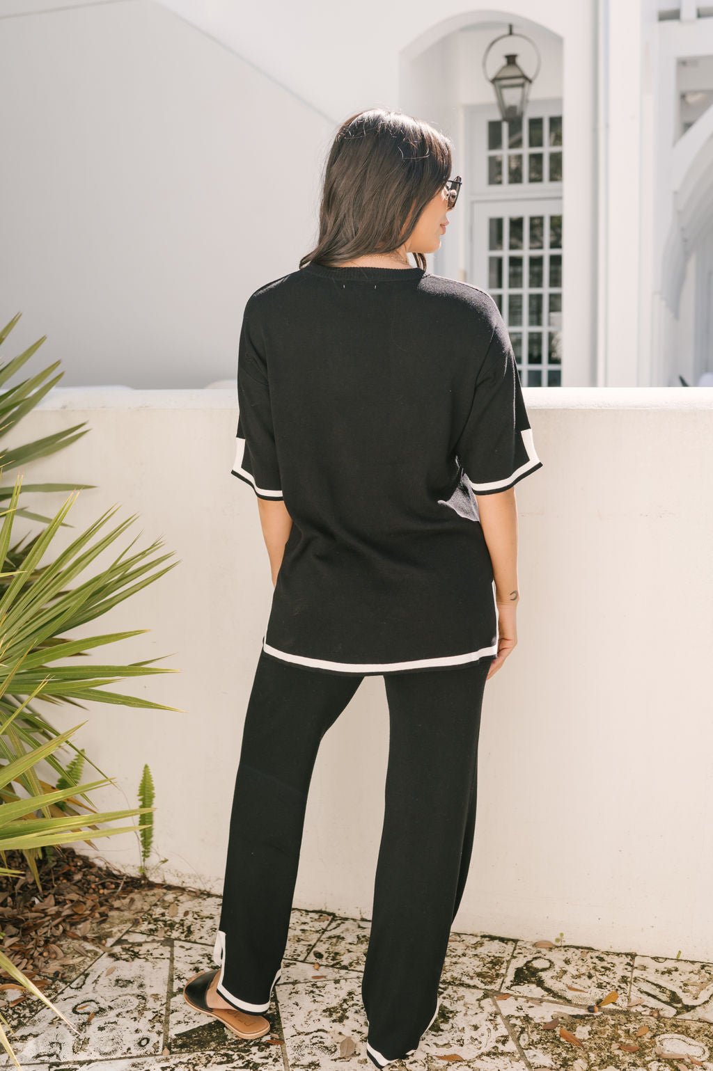 Ultra Soft Lounge Top & Pants Set - Black