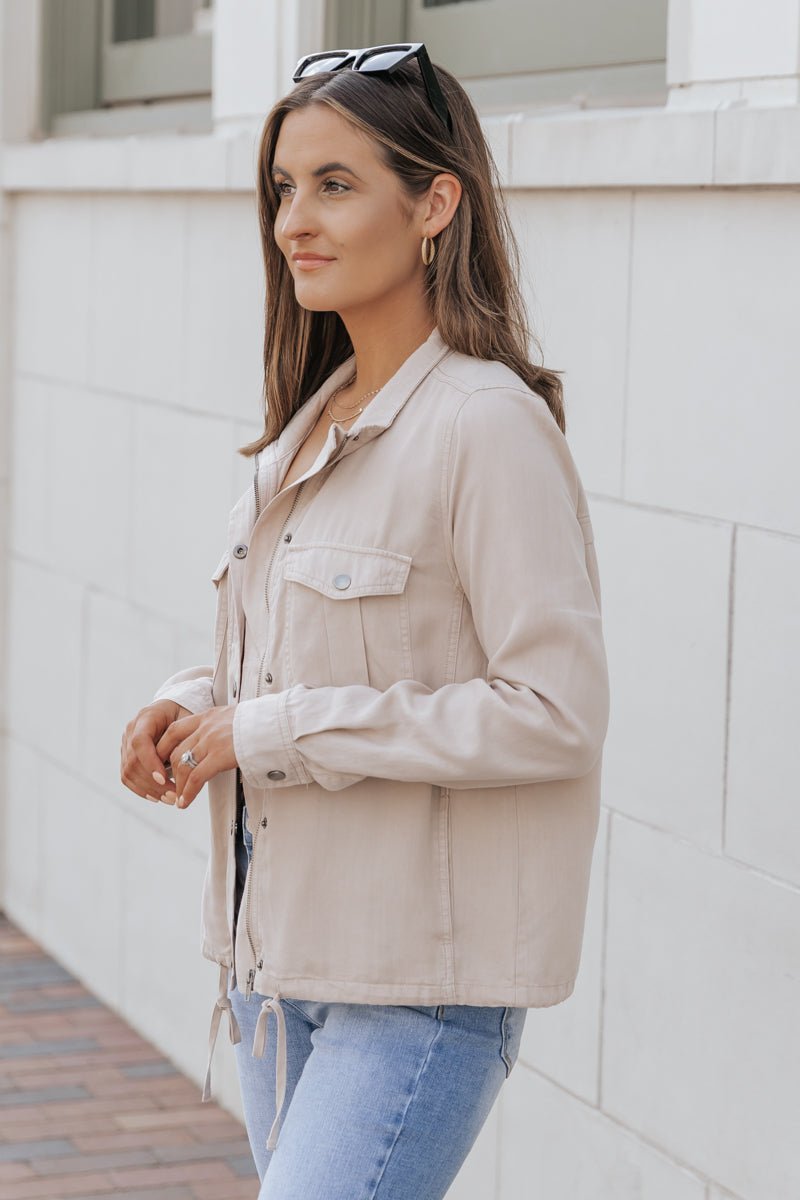 Utility Peach Skin Jacket | Pre Order