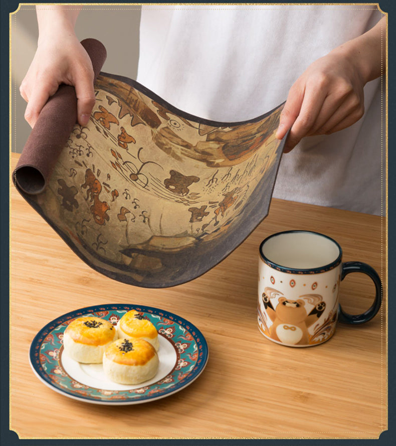 Flavors of the World Guoba Cup and Saucer Set