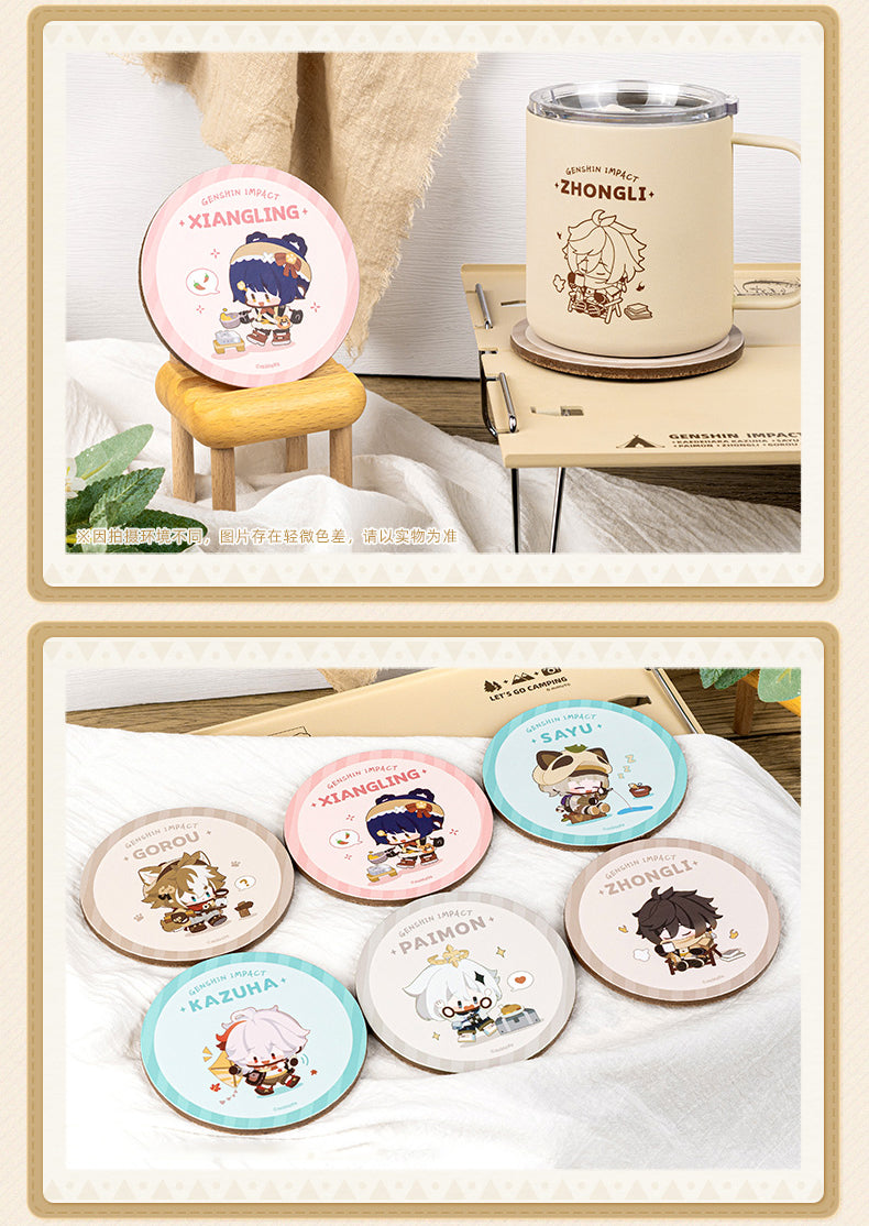 Genshin Go Camping! Series Coaster