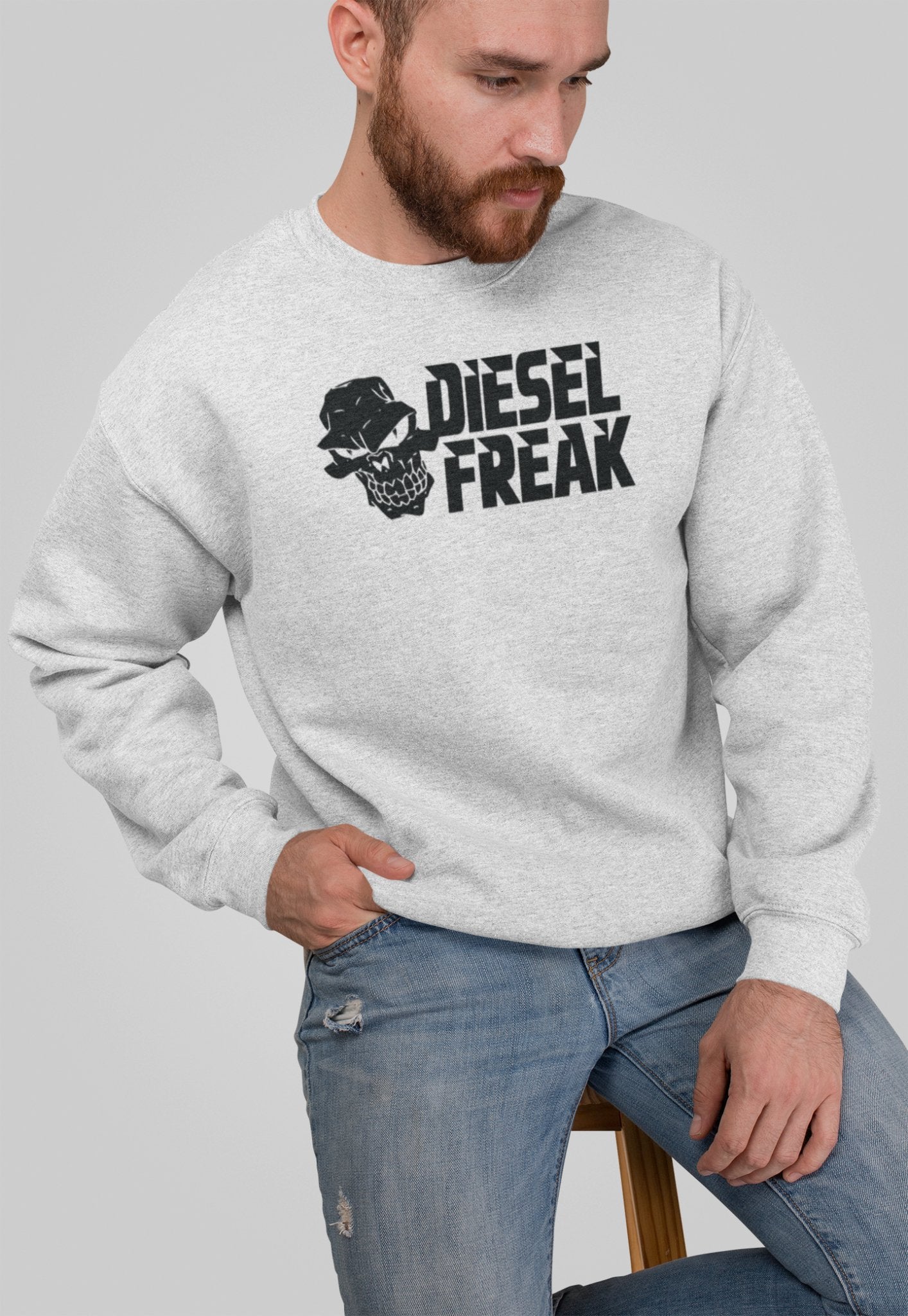 Diesel Freak Stacked Crewneck