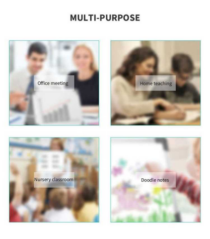 Application scenarios for dry erase whiteboards