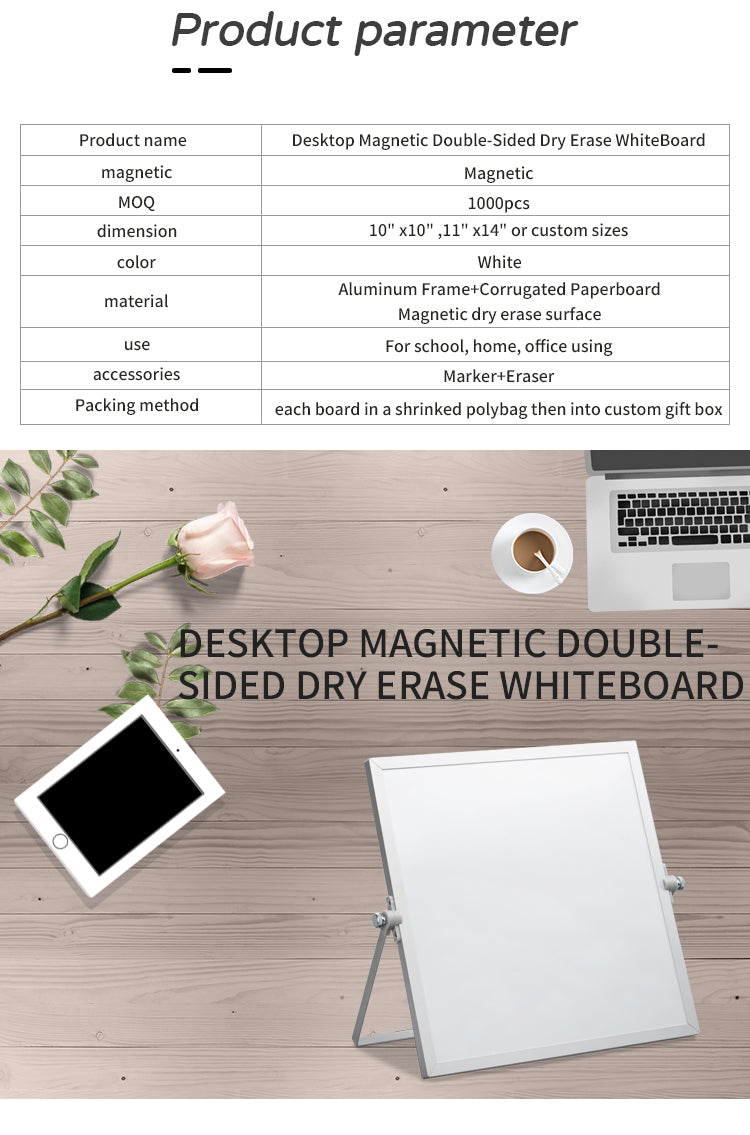 Aluminum Frame Small Magnetic Desktop Board