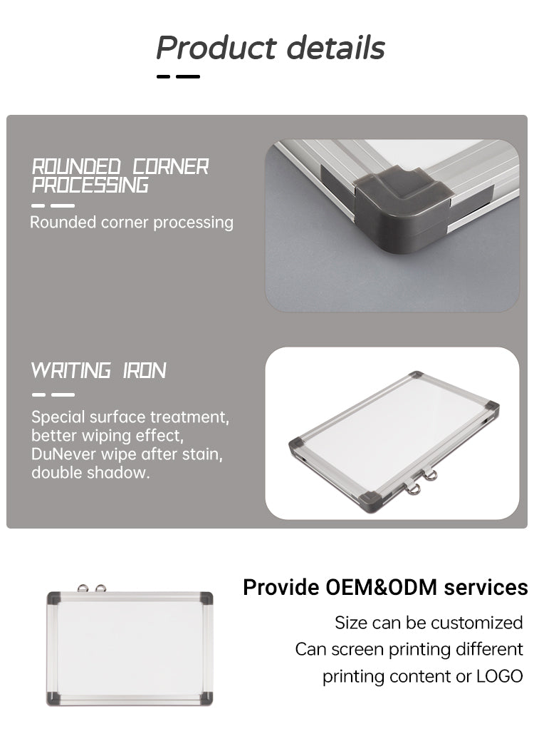 Magnetic Aluminium Frames wall mounted dry erase Whiteboards