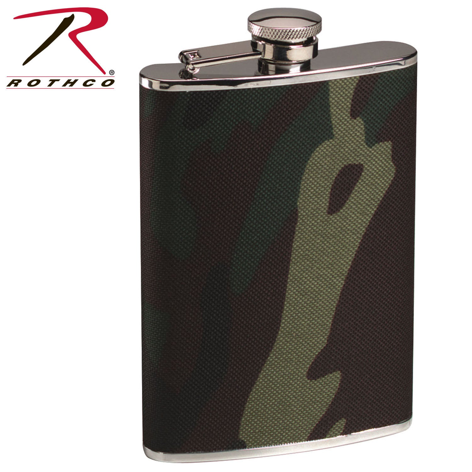 Rothco Woodland Camo Stainless Steel Camo Flask